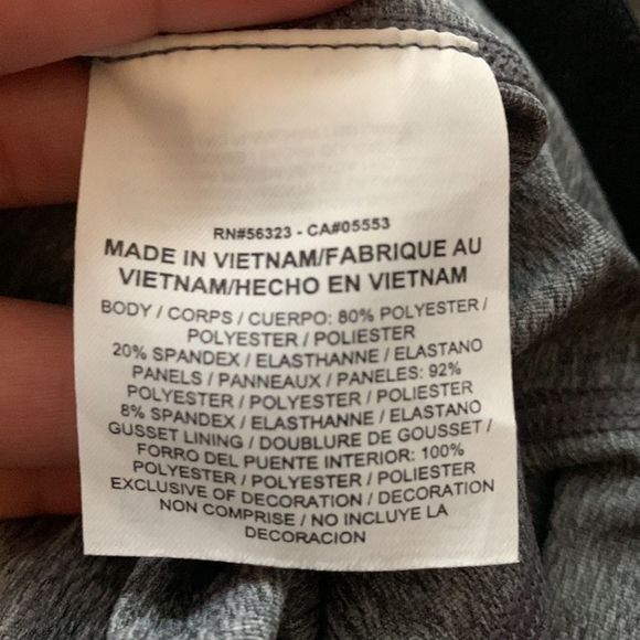 Nike Pro Dri-Fit Grey Cropped Athletic Leggings - Picture 8 of 8